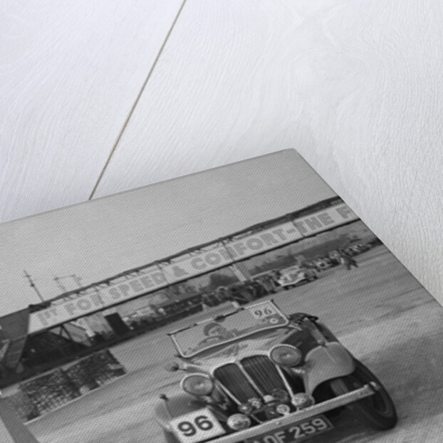SS 2 competing in the JCC Rally, Brooklands, Surrey, 1939 by Bill Brunell