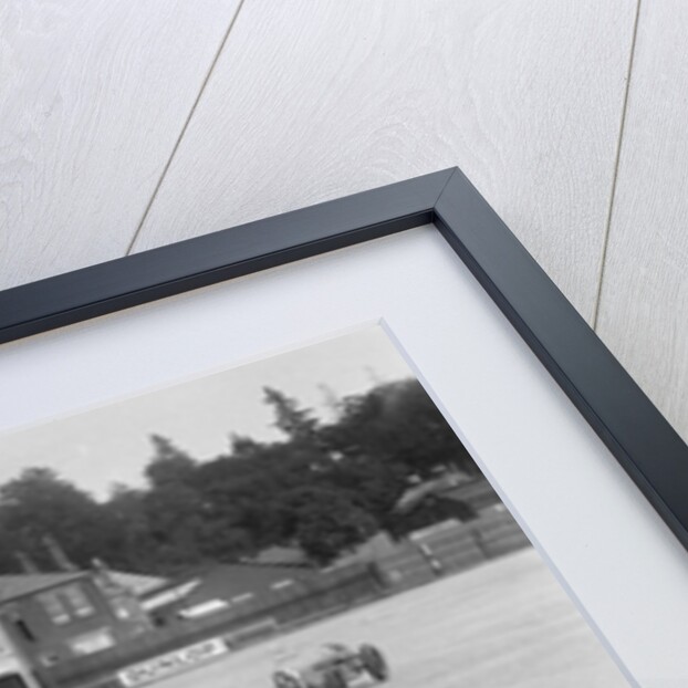 Frazer-Nash of RT Grogan leading Jack Lemon Burton's Bugatti T37, BARC meeting, Brooklands, 1933 by Bill Brunell