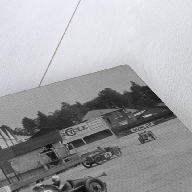 Aston Martin, Austin Ulster TT car and Austin 7, BARC meeting, Brooklands, Surrey, 1933 by Bill Brunell