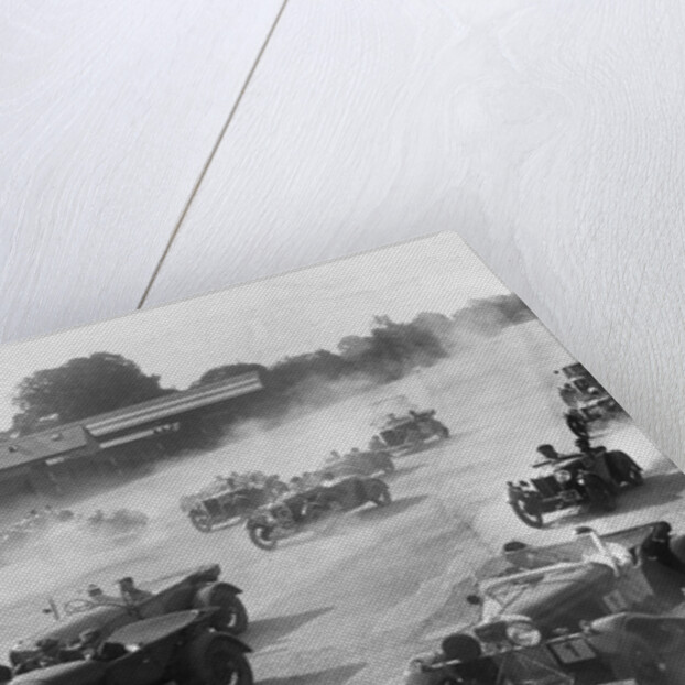 Talbot 105 tourer, Bentley and Lagonda racing at a MCC meeting, Brooklands, Surrey, 1933 by Bill Brunell