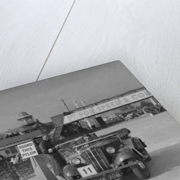 Morris 8 tourer competing in the JCC Rally, Brooklands, Surrey, 1939 by Bill Brunell