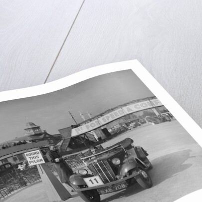 Morris 8 tourer competing in the JCC Rally, Brooklands, Surrey, 1939 by Bill Brunell