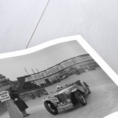 MG TA competing in the JCC Rally, Brooklands, Surrey, 1939 by Bill Brunell