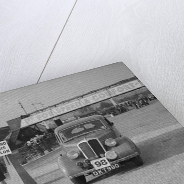 Standard competing in the JCC Rally, Brooklands, Surrey, 1939 by Bill Brunell