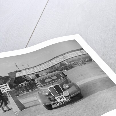 Standard competing in the JCC Rally, Brooklands, Surrey, 1939 by Bill Brunell