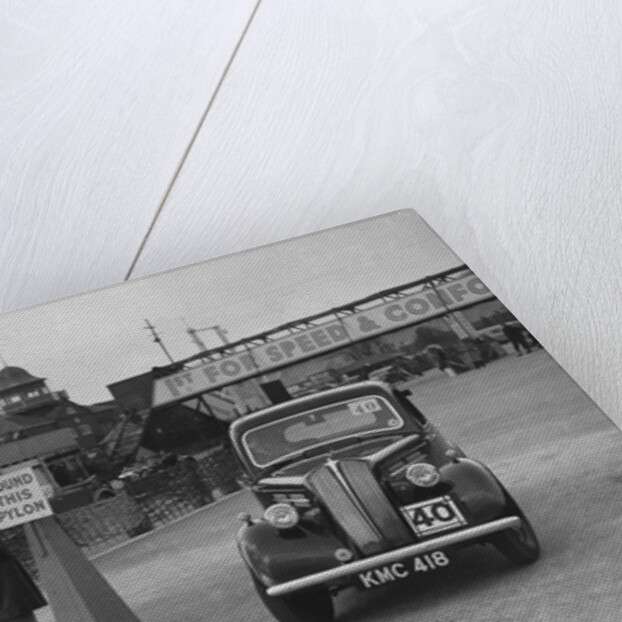 Standard saloon competing in the JCC Rally, Brooklands, Surrey, 1939 by Bill Brunell