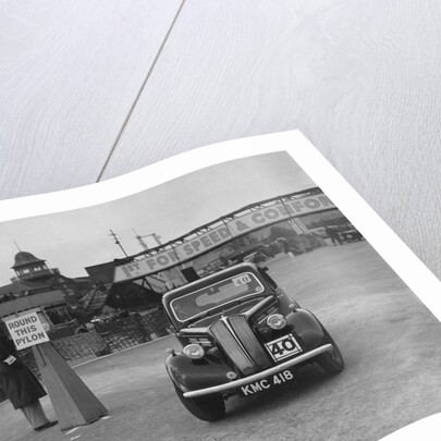 Standard saloon competing in the JCC Rally, Brooklands, Surrey, 1939 by Bill Brunell