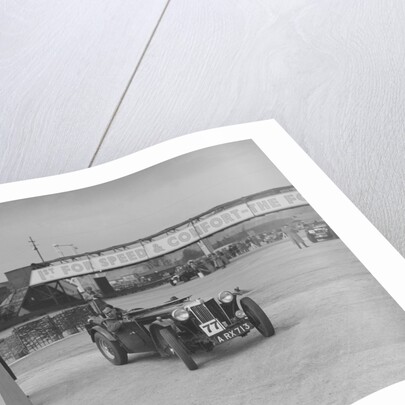 MG TA competing in the JCC Rally, Brooklands, Surrey, 1939 by Bill Brunell