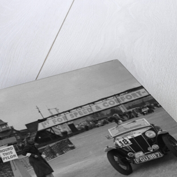 MG TA competing in the JCC Rally, Brooklands, Surrey, 1939 by Bill Brunell