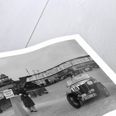 MG TA competing in the JCC Rally, Brooklands, Surrey, 1939 by Bill Brunell
