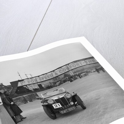 MG TA competing in the JCC Rally, Brooklands, Surrey, 1939 by Bill Brunell