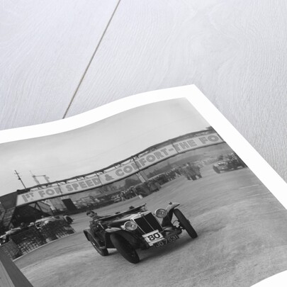 MG Magnette competing in the JCC Rally, Brooklands, Surrey, 1939 by Bill Brunell