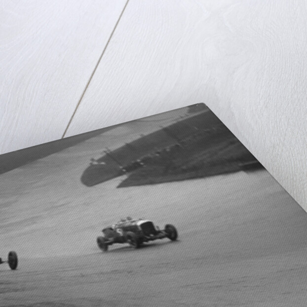 Bugatti and Bentley of Eddie Hall racing at a BARC meeting, Brooklands, Surrey, 1931 by Bill Brunell