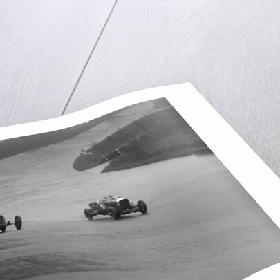 Bugatti and Bentley of Eddie Hall racing at a BARC meeting, Brooklands, Surrey, 1931 by Bill Brunell