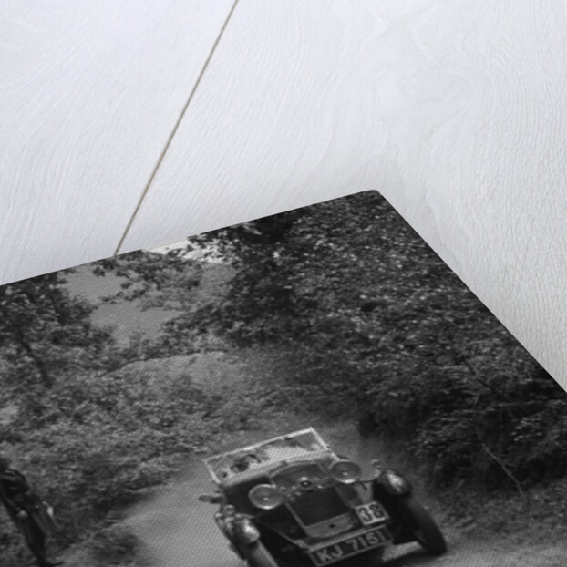 Triumph taking part in a motoring trial, c1930s by Bill Brunell