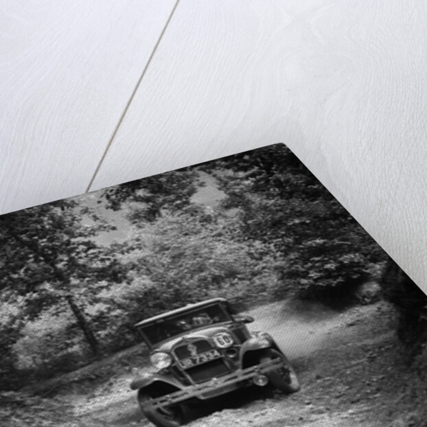 Ford Model A cabriolet competing in the Fingle Bridge Hillclimb, Devon, 1930s by Bill Brunell