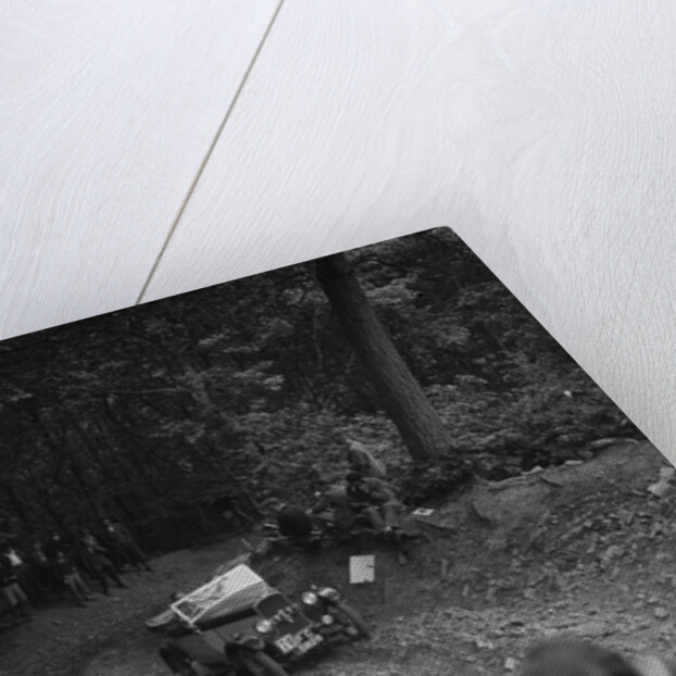 Triumph taking part in a motoring trial, c1930s by Bill Brunell