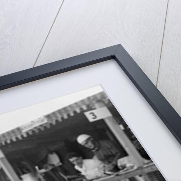 Studebaker of A Hollidge and GAW Laird in the pits at the JCC Double Twelve Race, Brooklands, 1929 by Bill Brunell