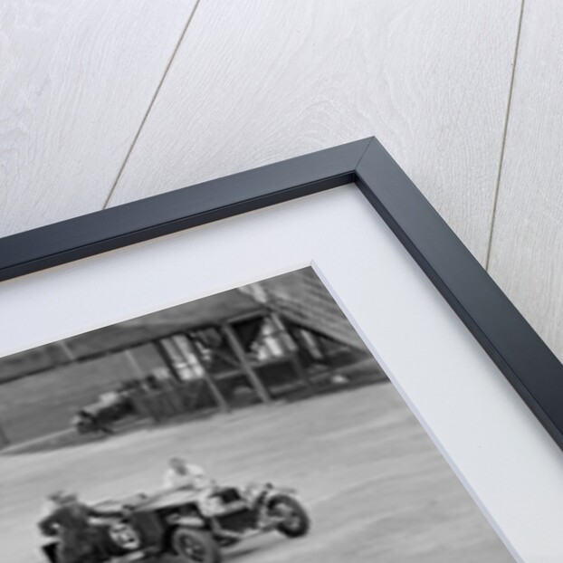 Studebaker and two OMs at the JCC Double Twelve Race, Brooklands, Surrey, 1929 by Bill Brunell