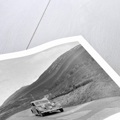 SS Jaguar of CL Bembridge competing in the RSAC Scottish Rally, 1936 by Bill Brunell