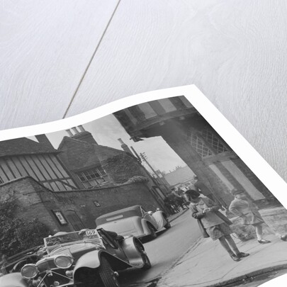 SS Jaguar 100 of SH Newsome competing in the RAC Rally, 1939 by Bill Brunell