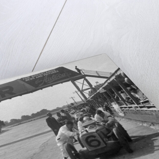 'Rubber Duck', works Austin 7 of Charles Goodacre in the pits, BRDC 500 Mile Race, Brooklands, 1931 by Bill Brunell