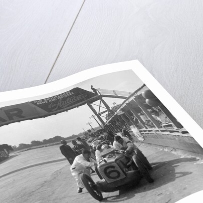 'Rubber Duck', works Austin 7 of Charles Goodacre in the pits, BRDC 500 Mile Race, Brooklands, 1931 by Bill Brunell