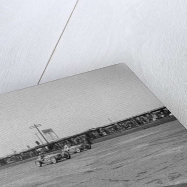 Rileys of Cyril Whitcroft and AG Miller competing in the BRDC 500 Mile Race, Brooklands, 1931 by Bill Brunell