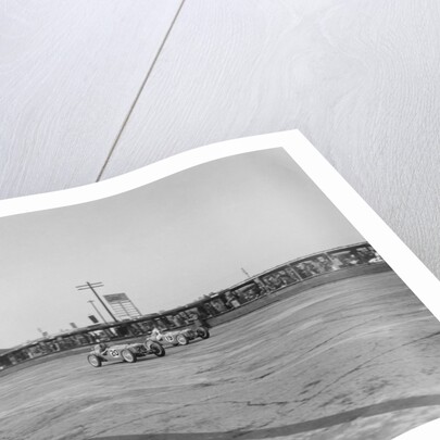 Rileys of Cyril Whitcroft and AG Miller competing in the BRDC 500 Mile Race, Brooklands, 1931 by Bill Brunell