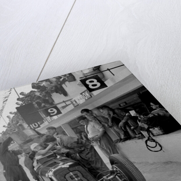 ERA R4C of Raymond Mays refuelling in the pits, JCC International Trophy, Brooklands, Surrey, 1937 by Bill Brunell