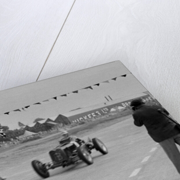 ERA R4C of Raymond Mays winning the JCC International Trophy, Brooklands, Surrey, 1937 by Bill Brunell