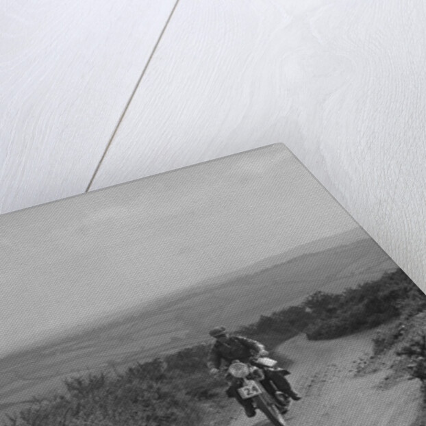 Motorcycle competing in the MCC Torquay Rally, 1938 by Bill Brunell