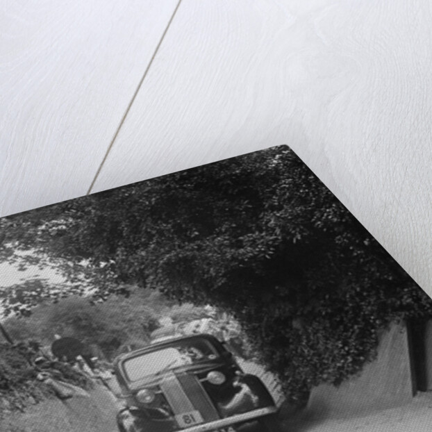 Vauxhall saloon of KFA Walker competing in the MCC Torquay Rally, 1938 by Bill Brunell