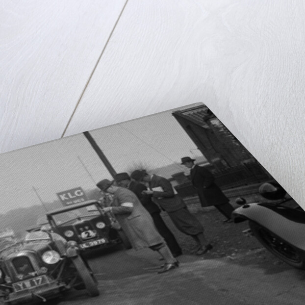 Derby Sports, Riley Monaco and Morris Cowley saloon at the JCC Half-Day Trial, 1930 by Bill Brunell