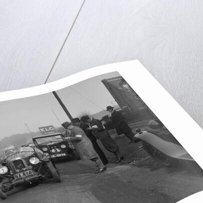 Derby Sports, Riley Monaco and Morris Cowley saloon at the JCC Half-Day Trial, 1930 by Bill Brunell