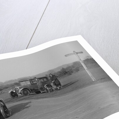 MG M type and official's Singer saloon at the JCC Half-Day Trial, 1930 by Bill Brunell
