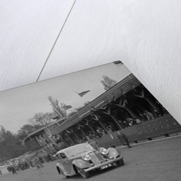 SS Jaguar saloon at a race meeting at Crystal Palace, London, 1939 by Bill Brunell