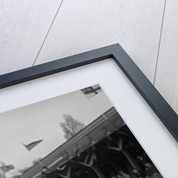 SS Jaguar saloon at a race meeting at Crystal Palace, London, 1939 by Bill Brunell