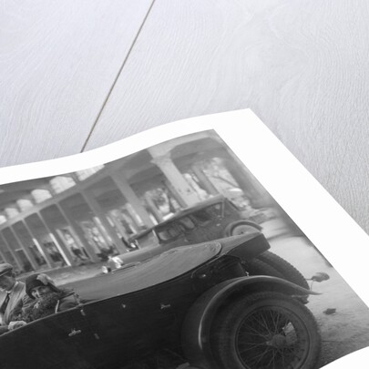 Lord de Clifford and Kitty Brunell in a Lagonda, San Remo, Italy, c1930(?) by Bill Brunell