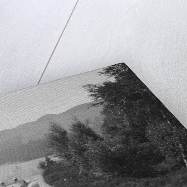 SS Jaguar 100 open 2-seater of Miss E Violet Watson competing in the RSAC Scottish Rally, 1939 by Bill Brunell