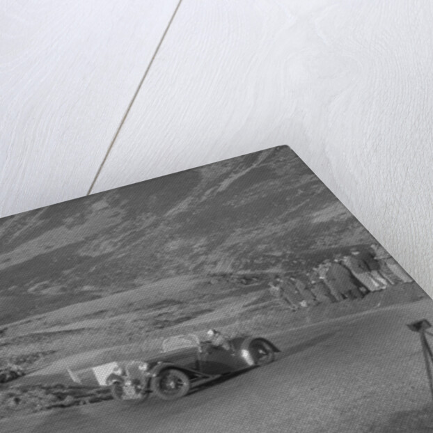 Singer Le Mans 2-seater competing in the RSAC Scottish Rally, Devil's Elbow, Glenshee, 1934 by Bill Brunell