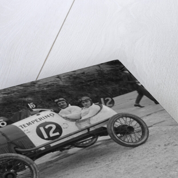 Temperino of JS Wood and Salmson of Andre Lombard at the JCC 200 Mile Race, Brooklands, 1921 by Bill Brunell