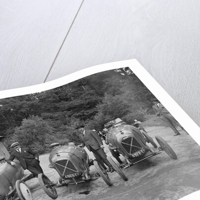 Three Salmsons at the JCC 200 Mile Race, Brooklands, Surrey, 1922 by Bill Brunell