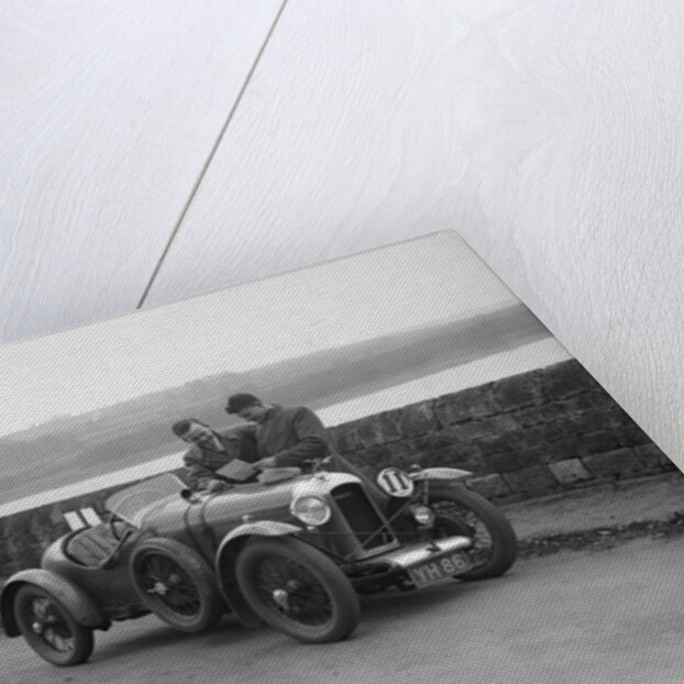 Amilcar and Riley 9 at the Ilkley & District Motor Club Trial, Fewston Reservoir, Yorkshire, 1930s by Bill Brunell