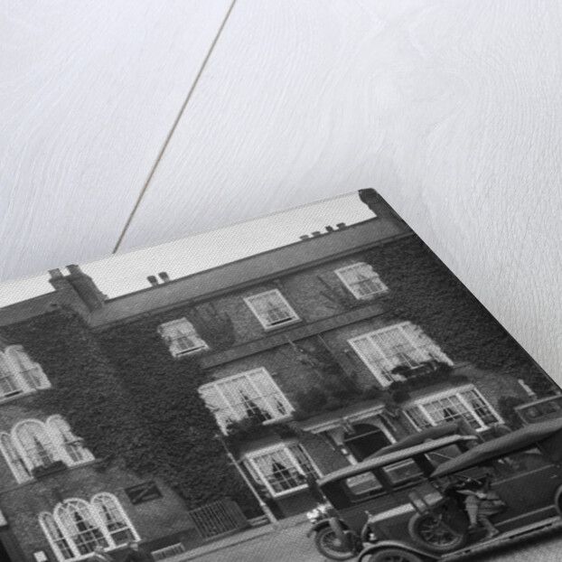 Cars parked outside the Fleece Hotel, Thirsk, Yorkshire, Ilkley & District Motor Club Trial, 1930s by Bill Brunell