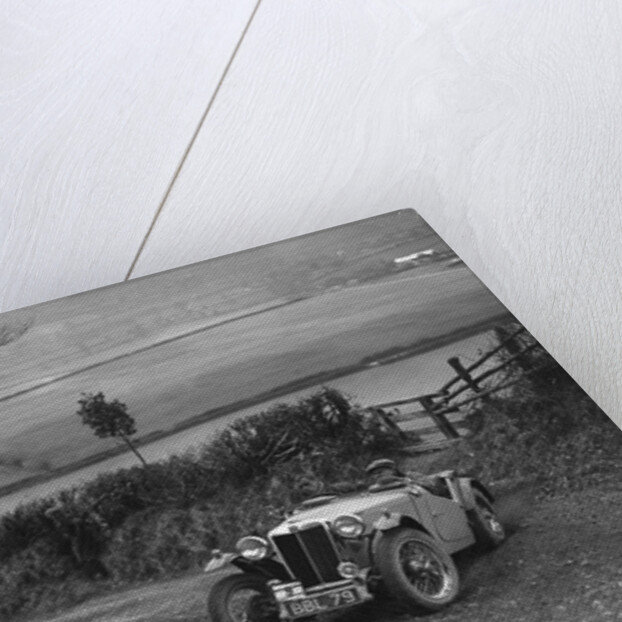 MG TA of Ken Crawford of the Cream Cracker Team at the MG Car Club Midland Centre Trial, 1938 by Bill Brunell