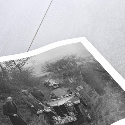 MG TA of Maurice Toulmin of the Cream Cracker Team at the MG Car Club Midland Centre Trial, 1938 by Bill Brunell