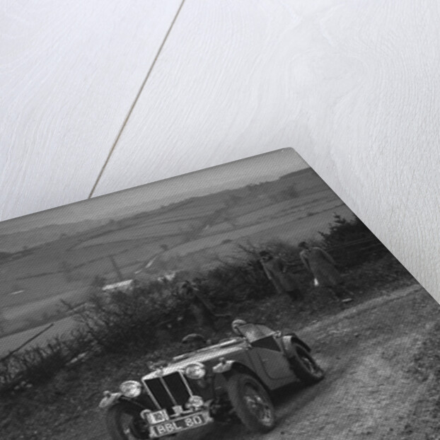 MG TA of JES Jones of the Cream Cracker Team at the MG Car Club Midland Centre Trial, 1938 by Bill Brunell