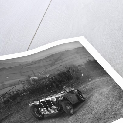 MG TA of JES Jones of the Cream Cracker Team at the MG Car Club Midland Centre Trial, 1938 by Bill Brunell