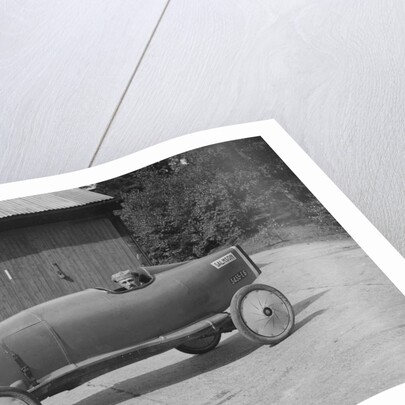 Andre Lombard in his Salmson single seater racing car, Brooklands, Surrey, 1922 by Bill Brunell